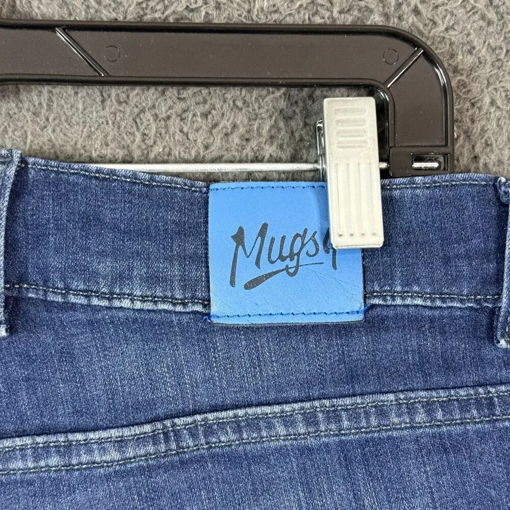Mugsy Jeans Mens 34x30 Blue Fultons Slim Fit Stretch Dark Wash Denim Pants